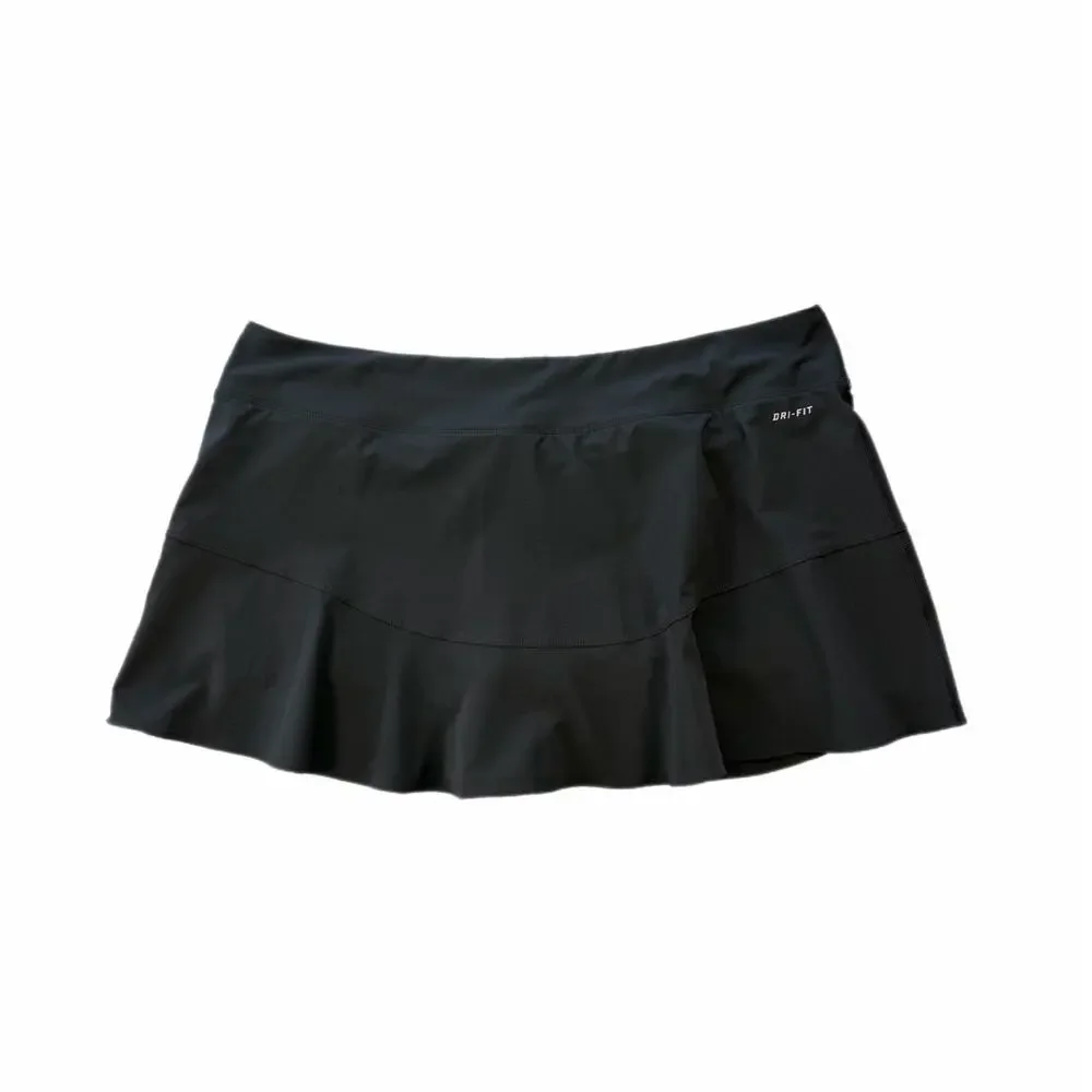 Nike Black Workout Athleisure Everyday Tennis Golf Sporty Athletic Skort Skirt
